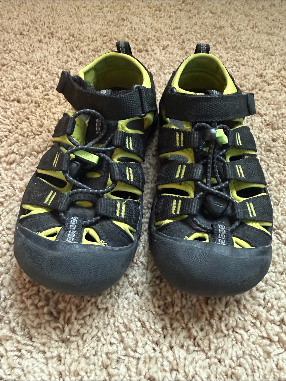 Keen Kids Black Closed-Toe Sport Sandals Size 13
